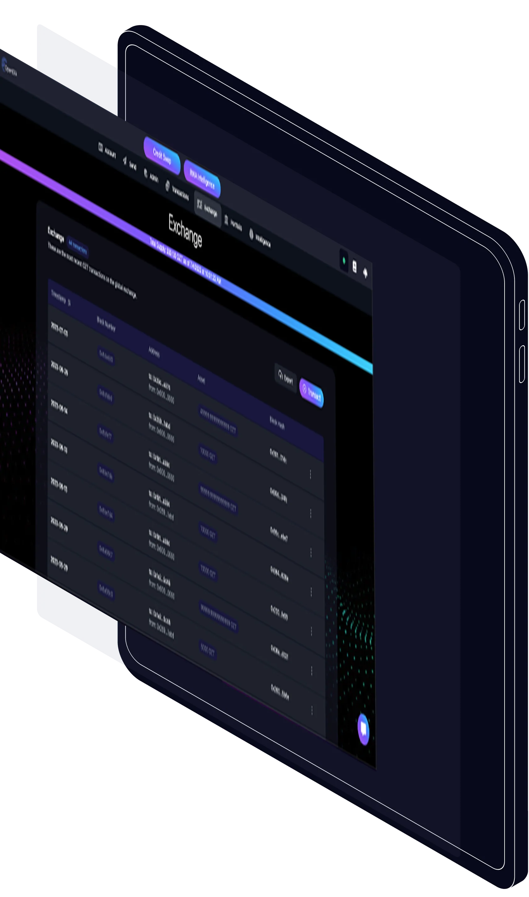 Exchange execution screen